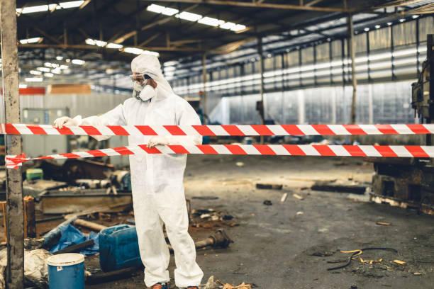 Professional Biohazard technician working in London, AR